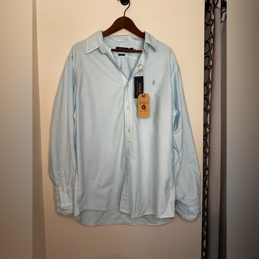 Ralph Lauren Light Blue Casual Button Down Shirt